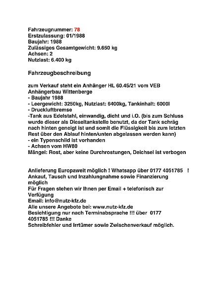 HL60.45/21 Edelstahltank  (Nr: 78)
