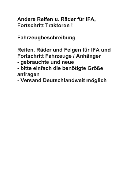 Reifen u. Räder (Nr: 049)